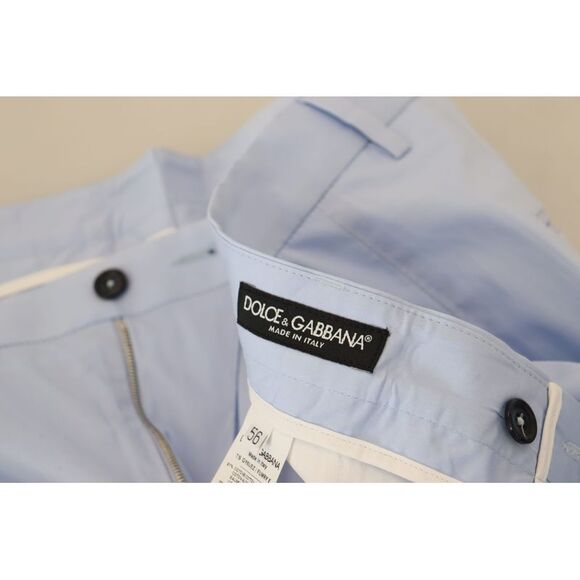 Dolce & Gabbana Blue Cotton Stretch Trousers Chinos Men's Pants - Picture 5 of 6